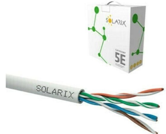 Kabel instalační Solarix CAT5e UTP nestíněný PVC (100 m/bal.)