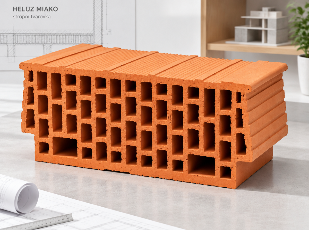 Vložka stropní Heluz Miako 23/62,5 – 250×525×230 cm