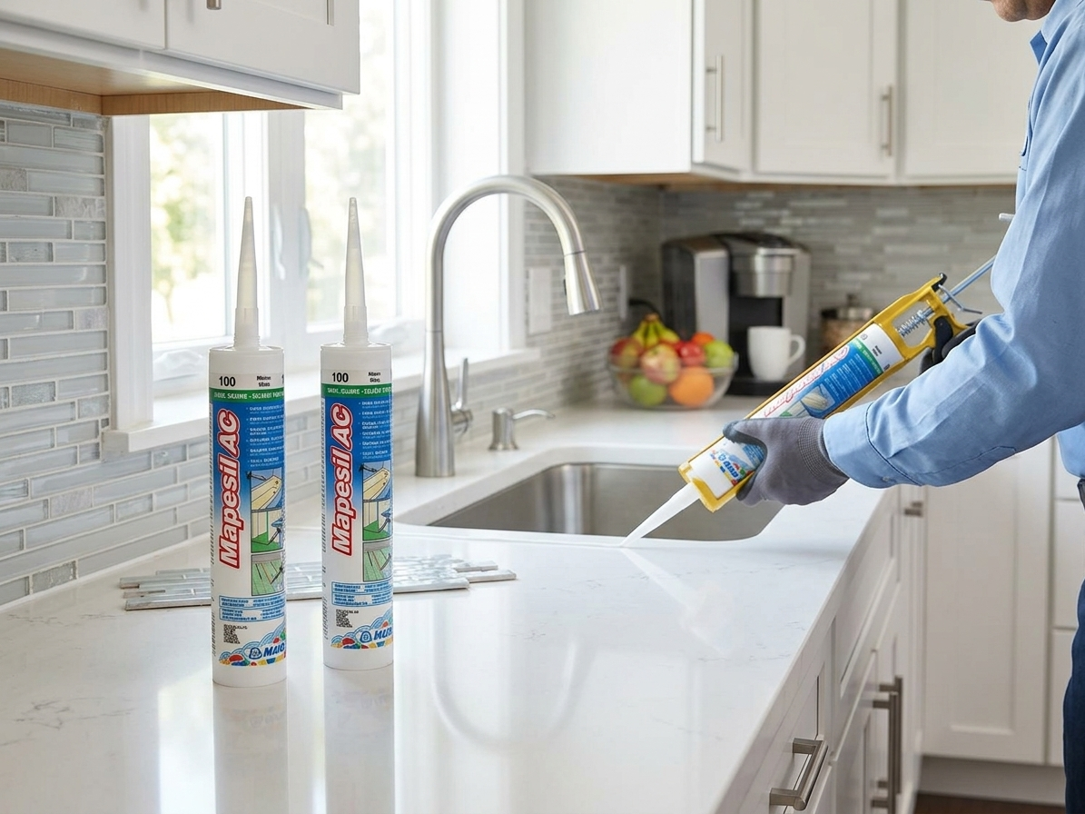 Tmel silikonový Mapei Mapesil AC 112 šedá střední 310 ml