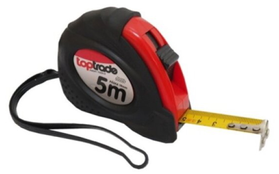 Metr svinovací s pogumovaným obalem a magnetem 19 mm x 5 m
