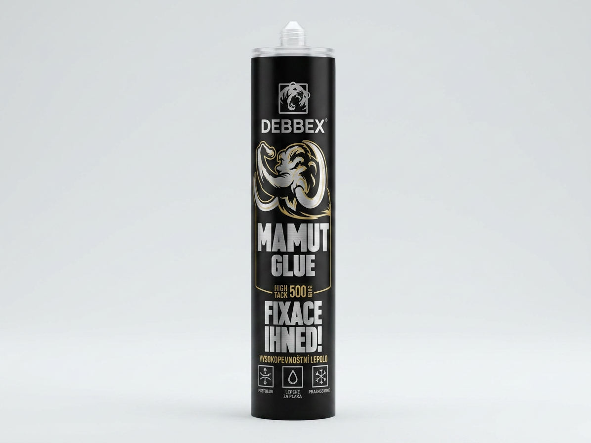 Lepidlo Den Braven MAMUT GLUE High Tack černý 290 ml