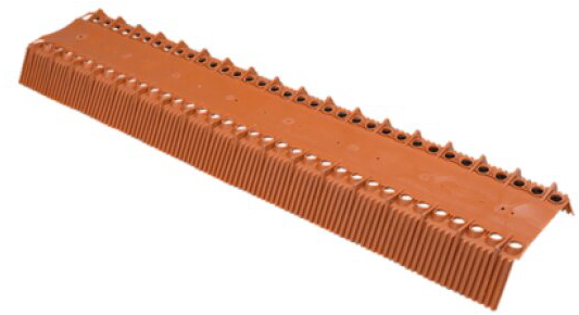 Větrací hřebenový pás AIR FLEX cihlově červený