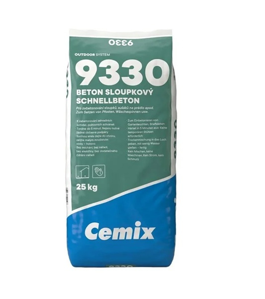 Beton sloupkový Cemix 9330–25kg