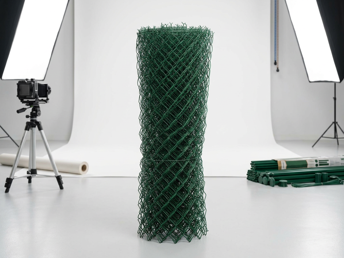 Pletivo čtyřhranné Ideal Zn + PVC Zapletené zelené (výška 1,25m-15m/role)