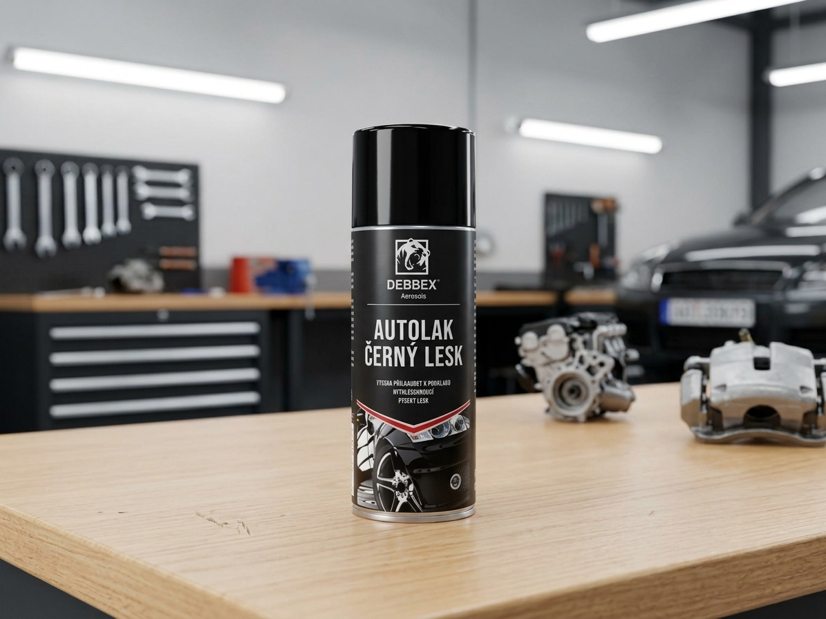 Autolak černý lesk 400 ml