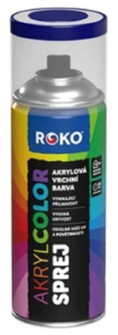 Barva akrylová vrchní Roko AKRYCOLOR Sprej ultramatinová 400 ml