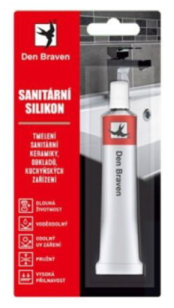 Sanitární silikon bílý Den Braven 23 ml