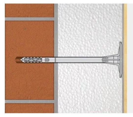 Hmoždinka talířová XPN s plastovým trnem 10 × 200 mm (150 ks/bal.)