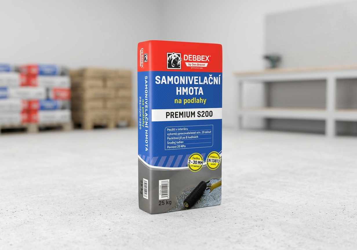 Samonivelační hmota na podlahy Den Braven PREMIUM S200 - 25 kg