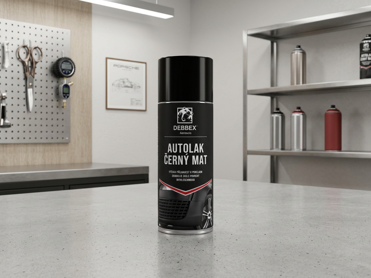 Autolak černý mat 400 ml