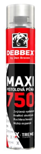 Pistolová pěna MAXI X-TREME 750 ml