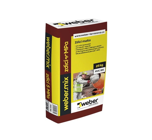 Zdící malta webermix 10 MPa 25 kg