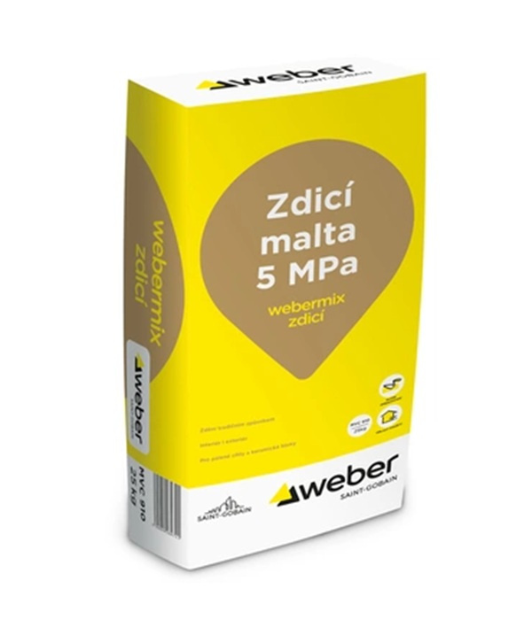 Zdící malta webermix 5 MPa 25 kg