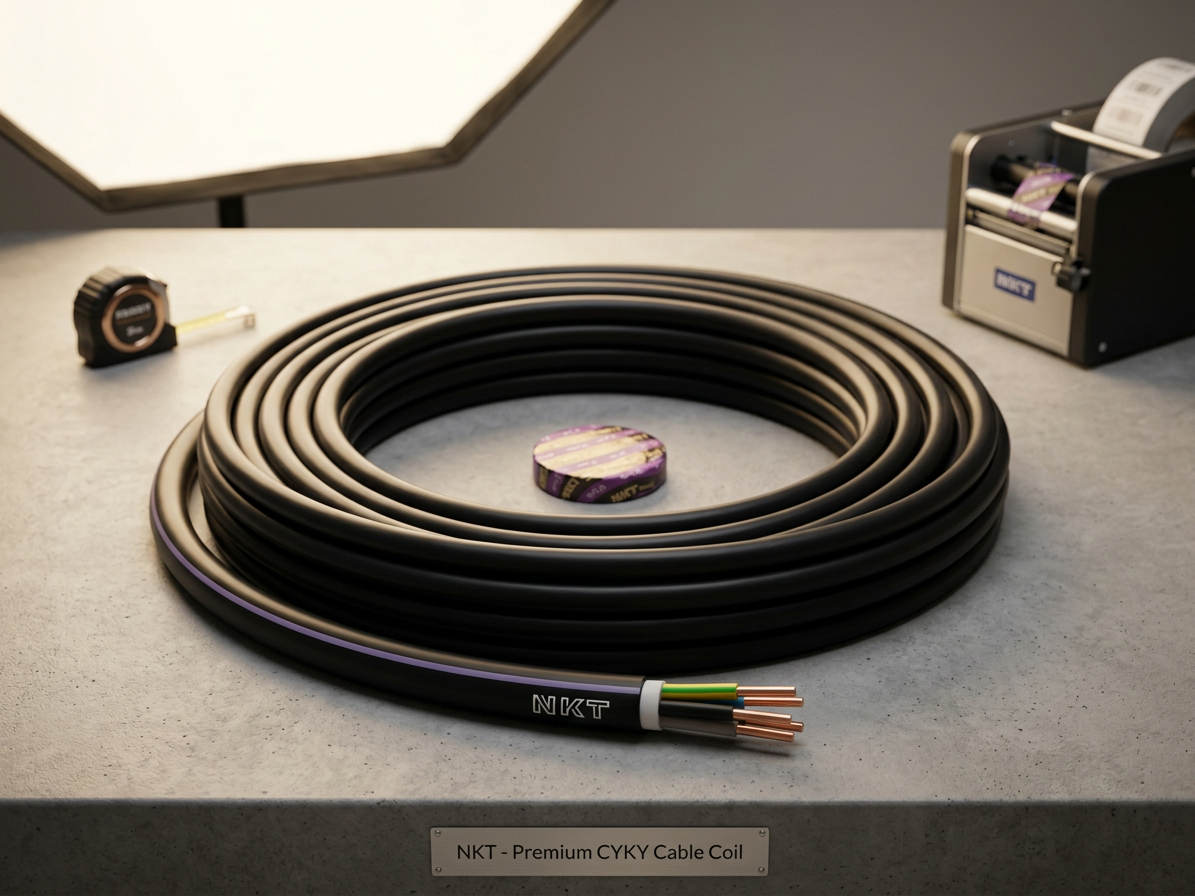 Kabel CYKY-J 5× 1,5 RE (50 m/bal.)