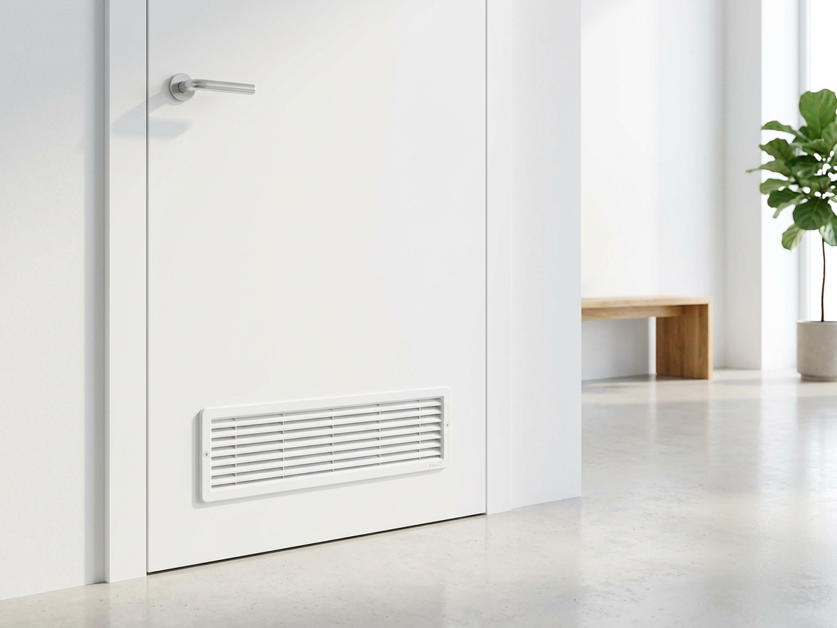 Mřížka větrací dveřní HACO VM D 500×90 mm bílá