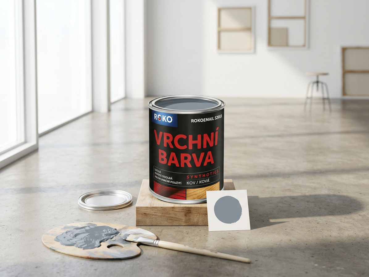 Email vrchní Rokoemail S2013 šeď pastelová 0,6 l