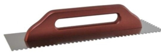 Hladítko nerezové zubové 130×480 mm zub 6 mm
