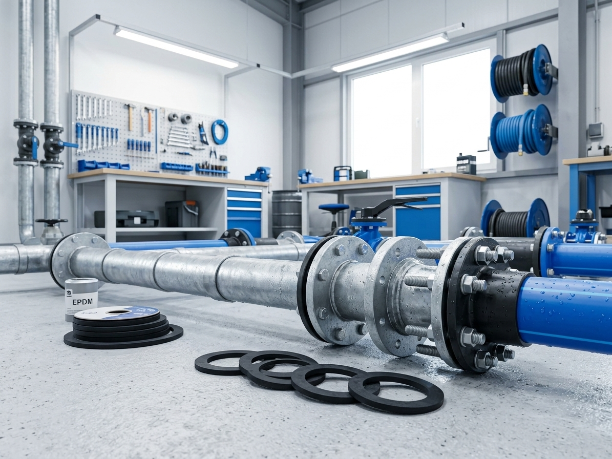 Sada těsnění vodařského šroubení CH1/127 3/4'' 38×27×2, EPDM
