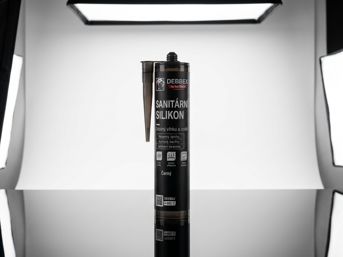 Sanitární silikon černý Den Braven 280 ml