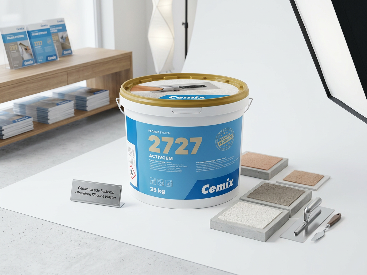 Omítka silikonová Cemix 2727 ActivCem - 25kg rýhovaná 2mm