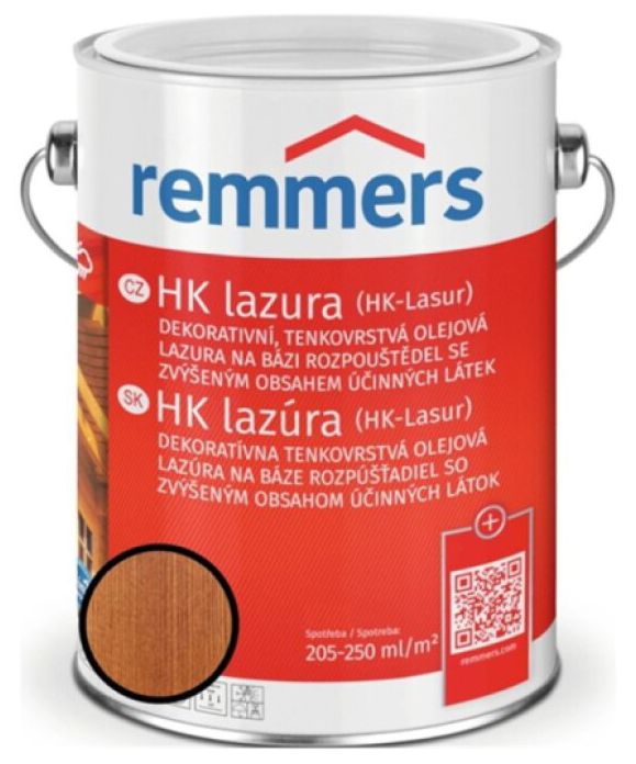 Lazura tenkovrstvá Remmers HK lazura teak 2,5 l