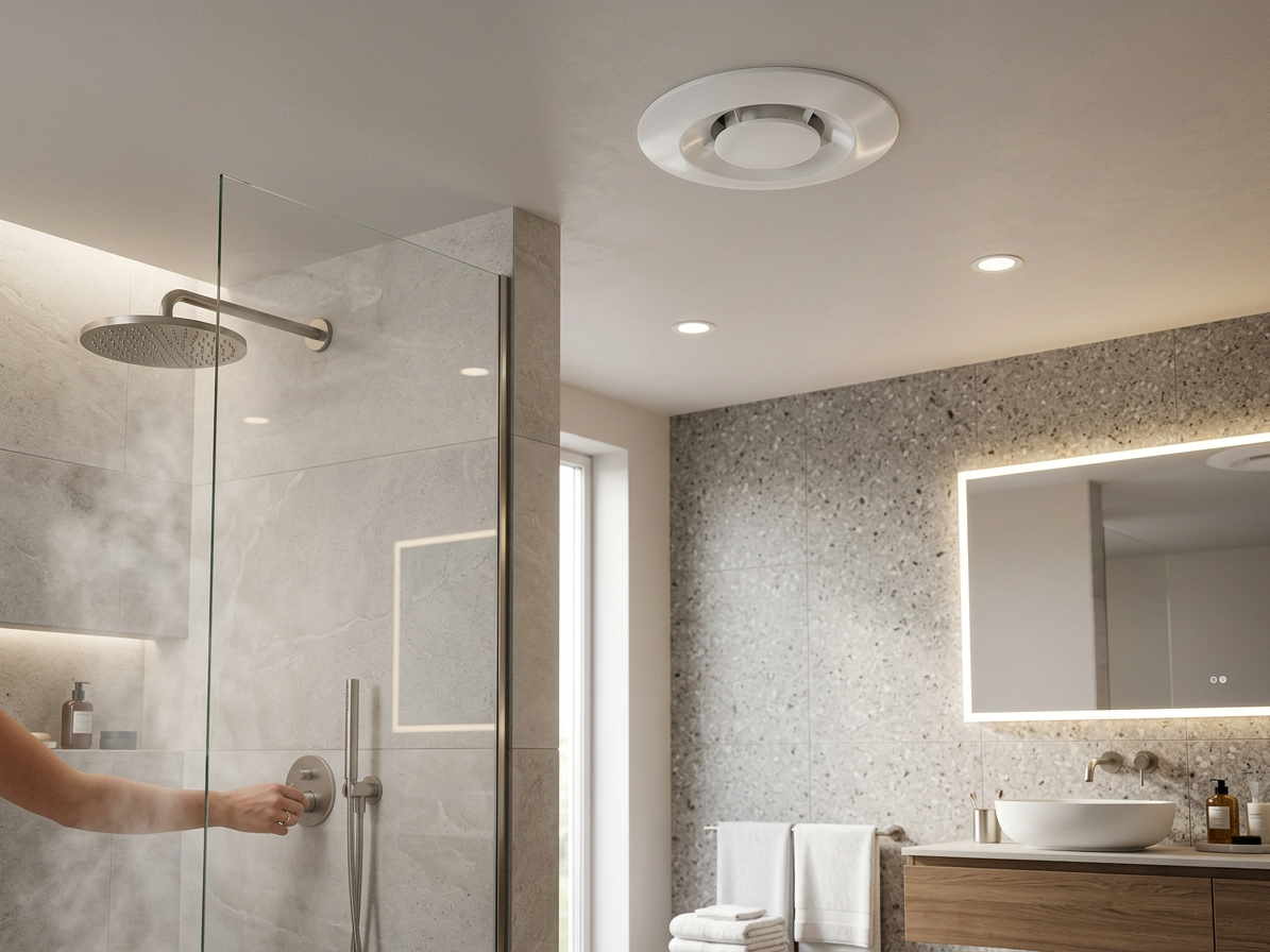 Stropní odtahový ventilátor s doběhem Ø 100 mm