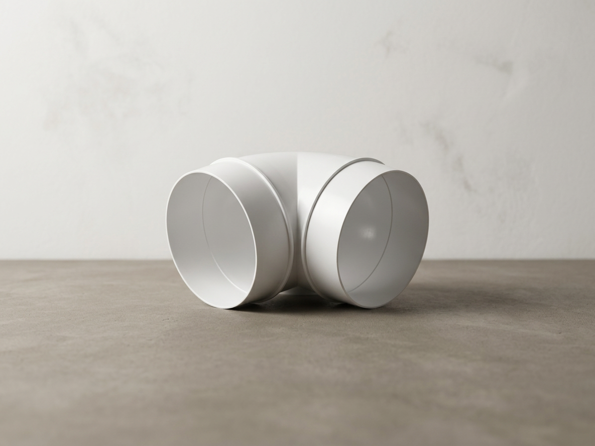Koleno vodorovné kulaté 90° Ø 125 mm