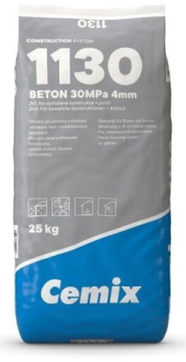 Beton Cemix 30MPa 4mm 1130–25kg