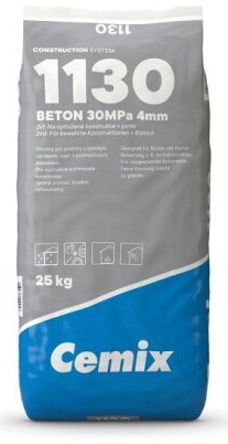 Beton Cemix 30MPa 4mm 1130–25kg