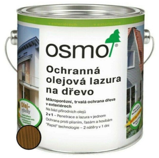 Lazura olejová ochranná Osmo 707 ořech 2,5 l