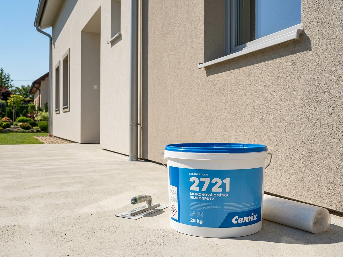 Omítka silikon Cemix 2721 - 25 kg zatíraná 3 mm