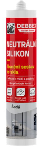 Silikon neutrální Den Braven šedý 280 ml