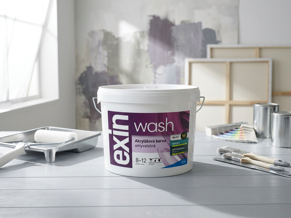 Barva akrylátová Stachema EXIN WASH bílá 15 kg
