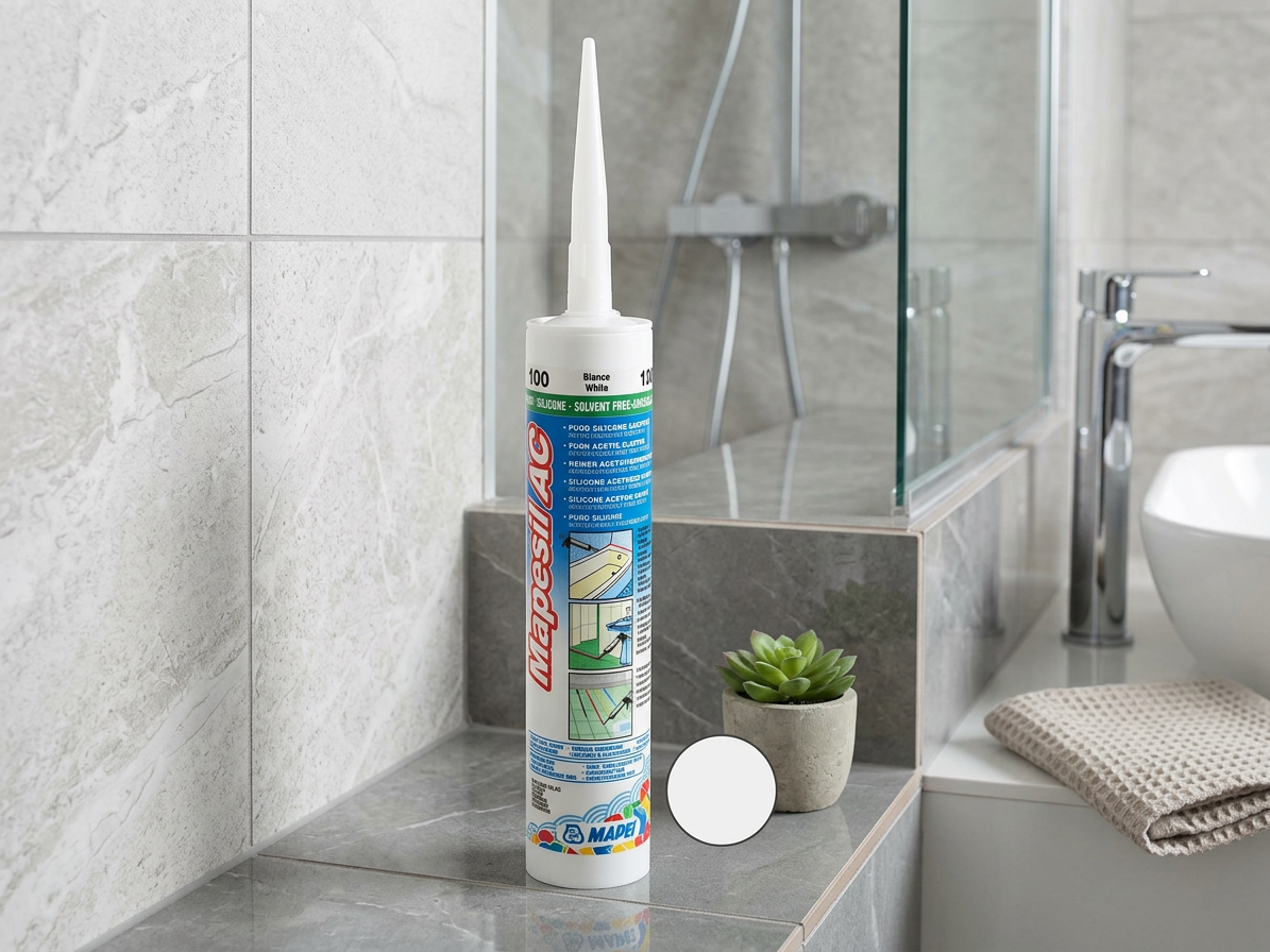 Tmel silikonový Mapei Mapesil AC 100 bílá 310 ml