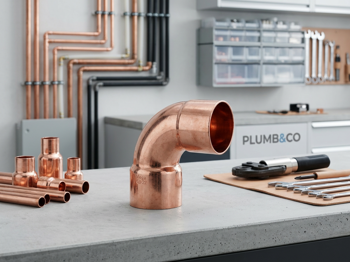 Koleno 90° pájecí Sanha Cu 5092 - 22 mm MF