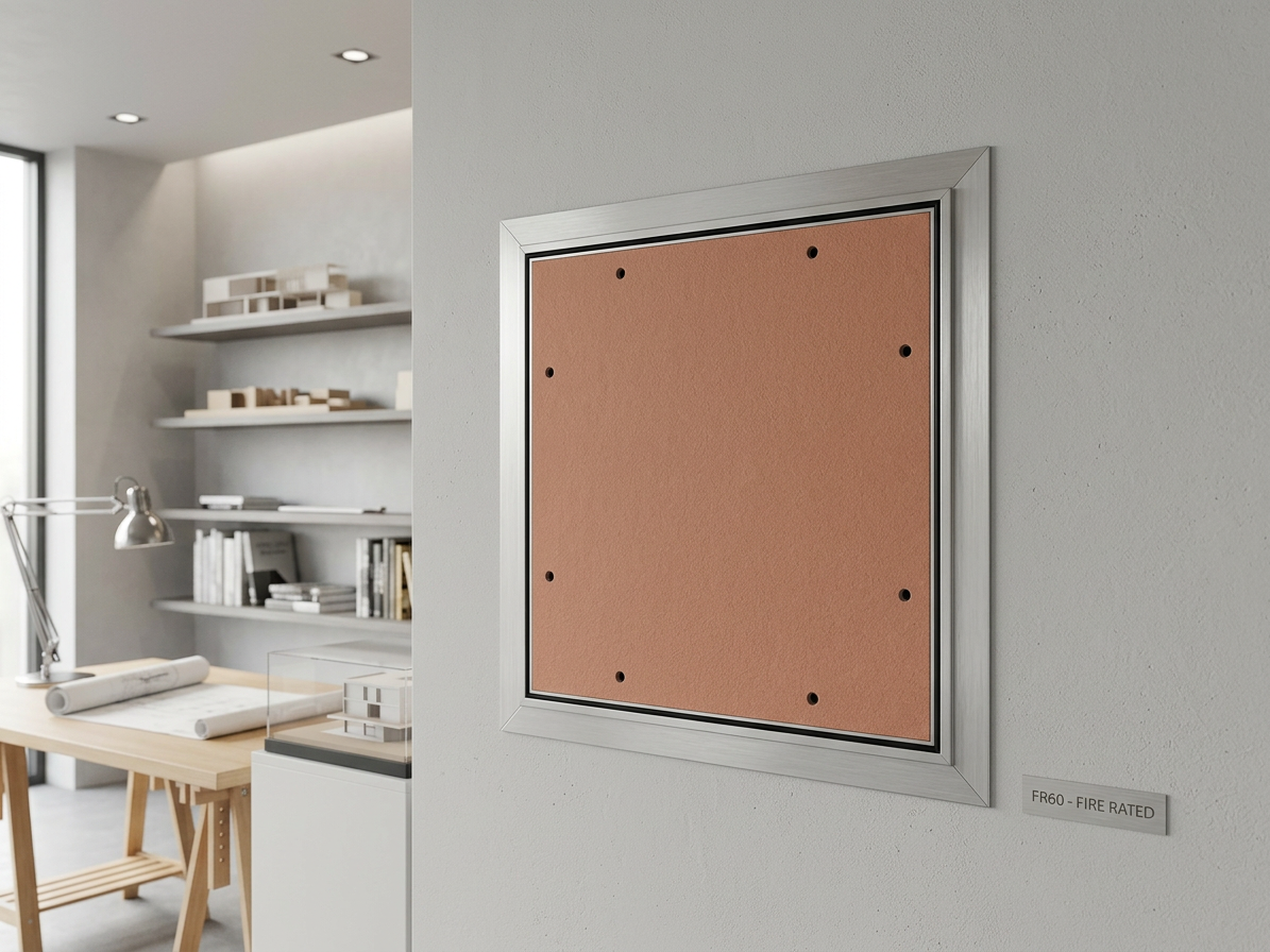 Dvířka revizní protipožární DK Mont 15 US zámek 300×300 mm