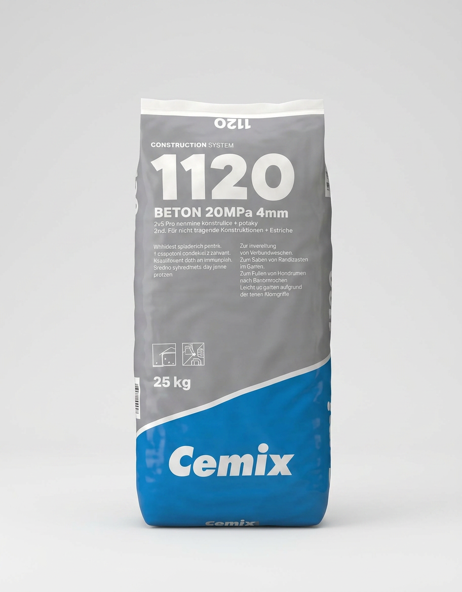 Beton 1120 20 MPa 4 mm–25kg