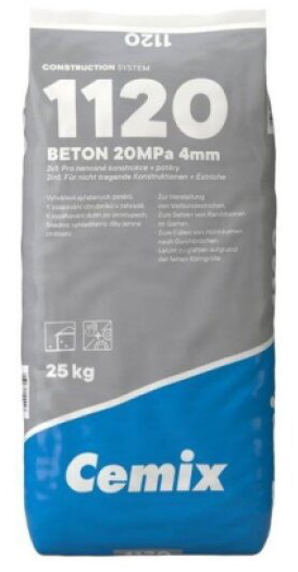 Beton 1120 20 MPa 4 mm–25kg