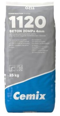 Beton 1120 20 MPa 4 mm–25kg