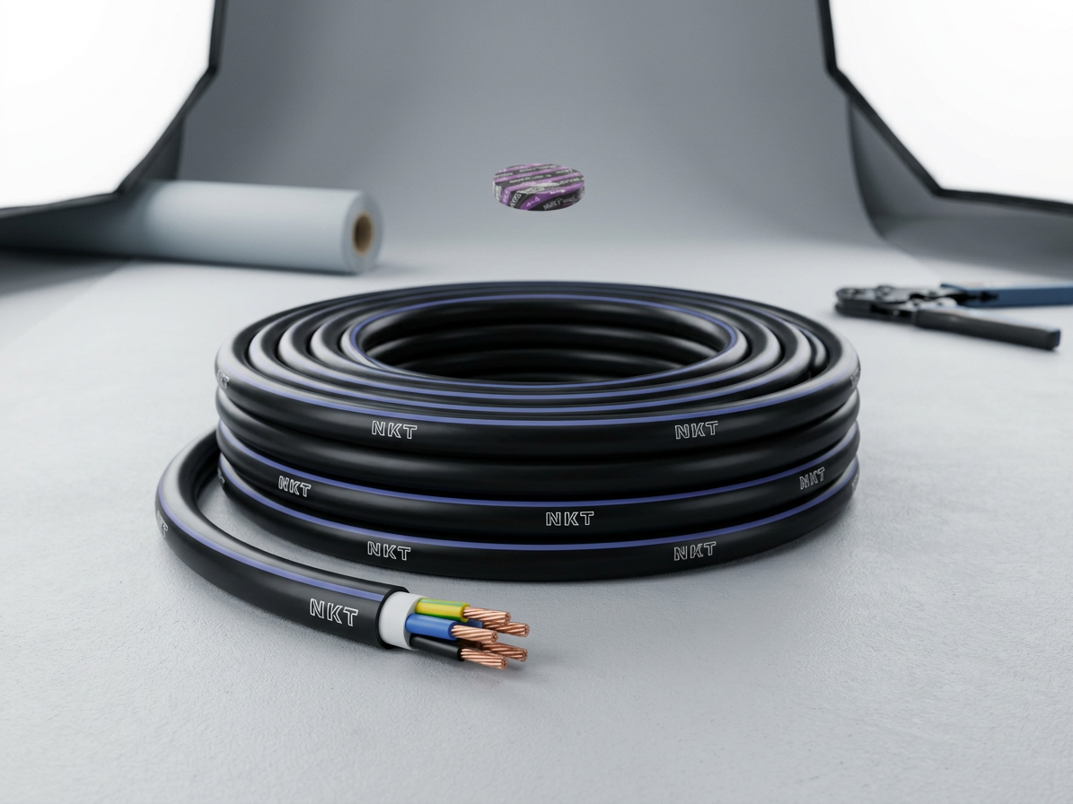 Kabel CYKY-J 5× 1,5 RE (100 m/bal.)