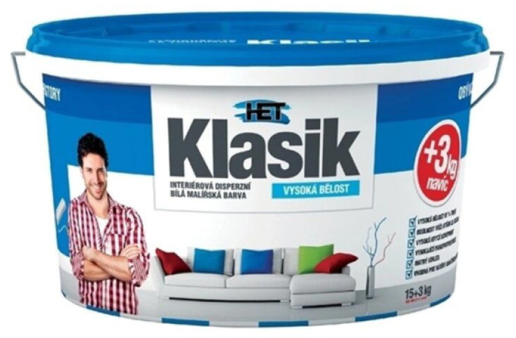 Barva Het Klasik bílá 15+3kg