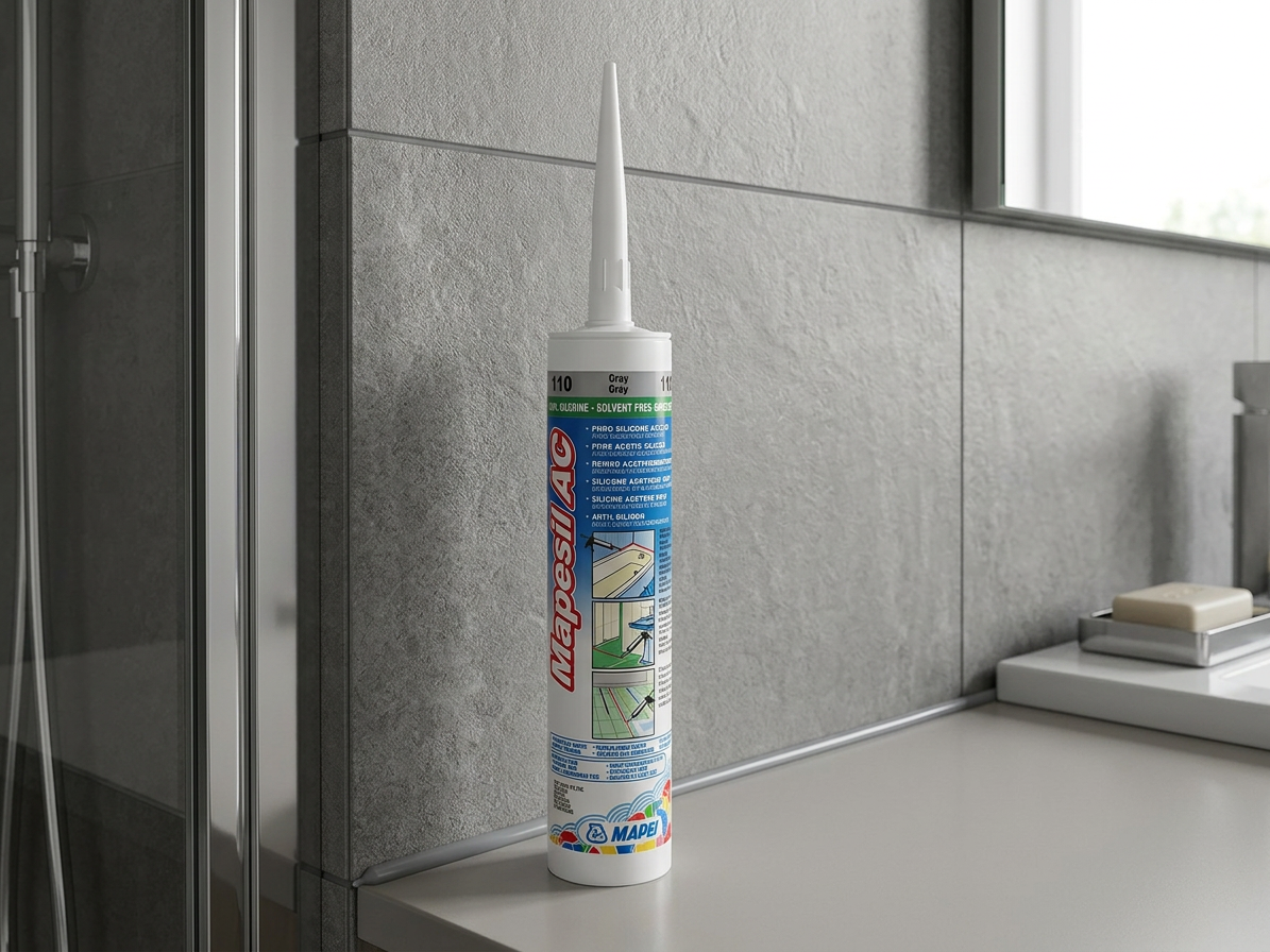 Tmel silikonový Mapei Mapesil AC 112 šedá střední 310 ml