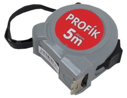 Metr svinovací „PROFÍK“ jednobrzdový 19 mm x 5 m