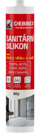 Sanitární silikon bílý Den Braven 280 ml