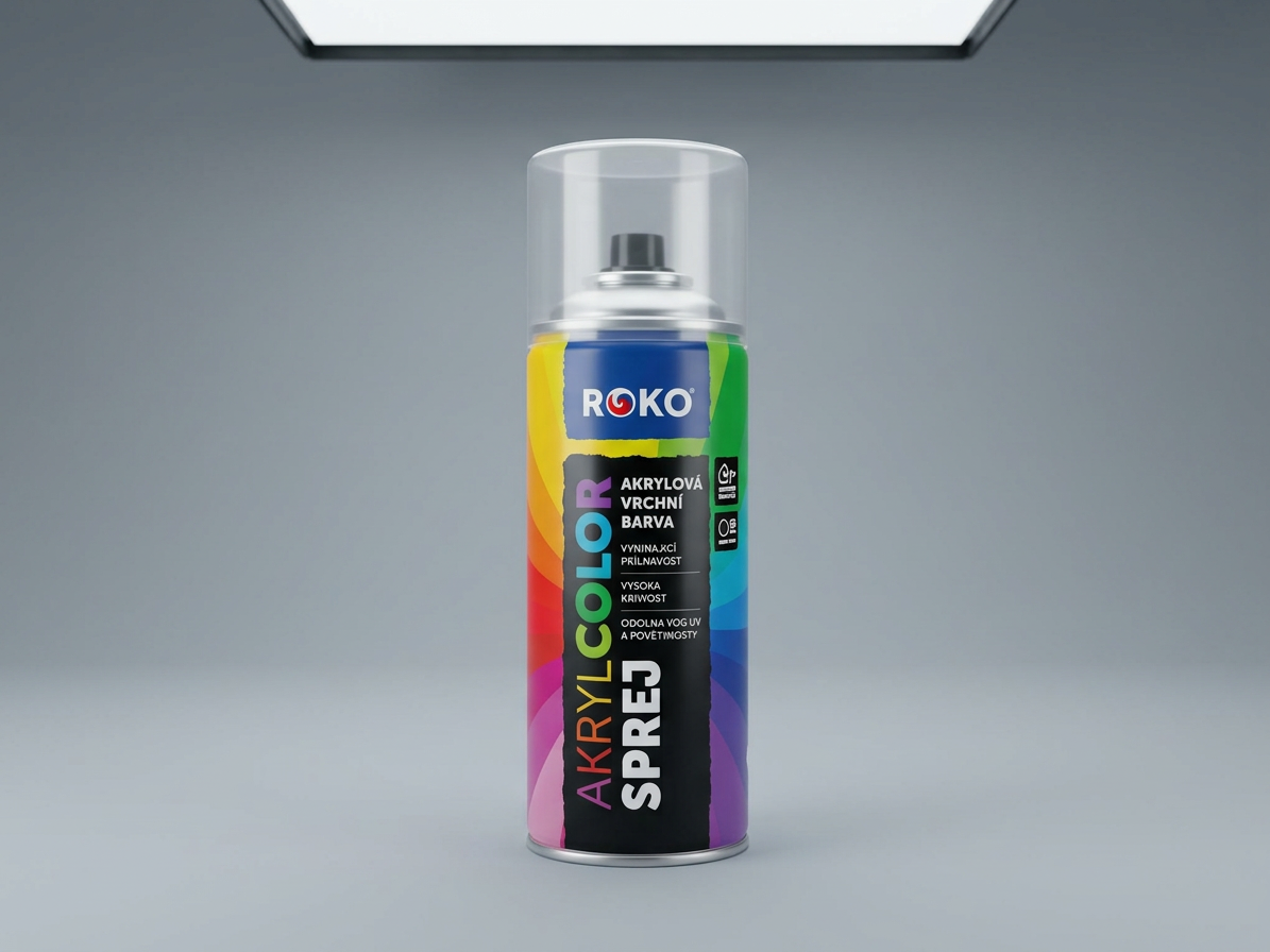 Barva akrylová vrchní Roko AKRYCOLOR Sprej grafitová šedá 400 ml
