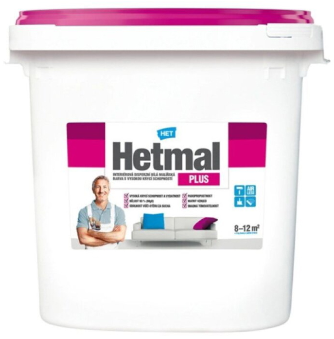 Malba interiérová HET Hetmal Plus bílá 40 kg