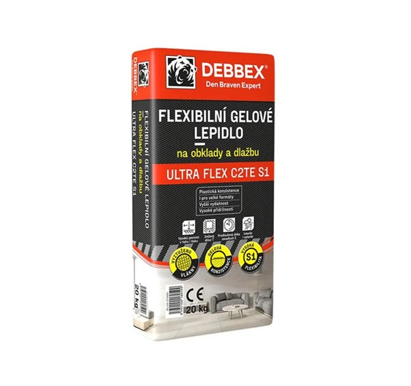Flexibilní gelové lepidlo na obklady a dlažbu ULTRA FLEX C2TE S1 - 20 kg