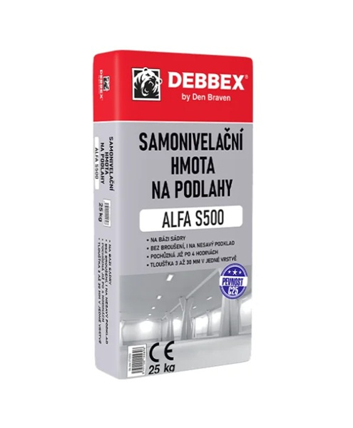 Samonivelační hmota na podlahy ALFA S500 25 kg