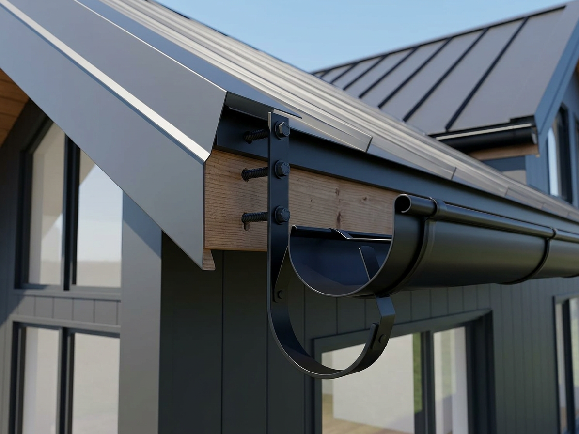 Hák žlabový dlouhý Robust 330 RAL 9005 černá