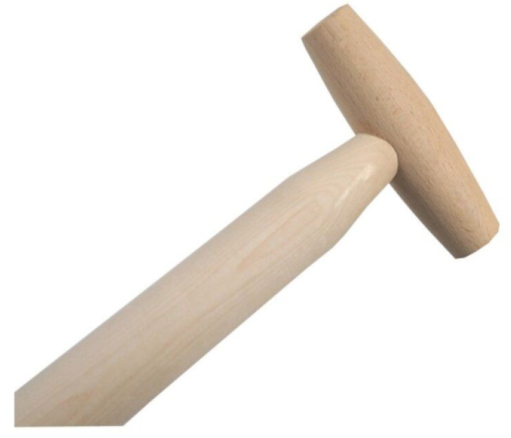 Násada na lopatu a vidle rovná s koncovkou T 120 cm